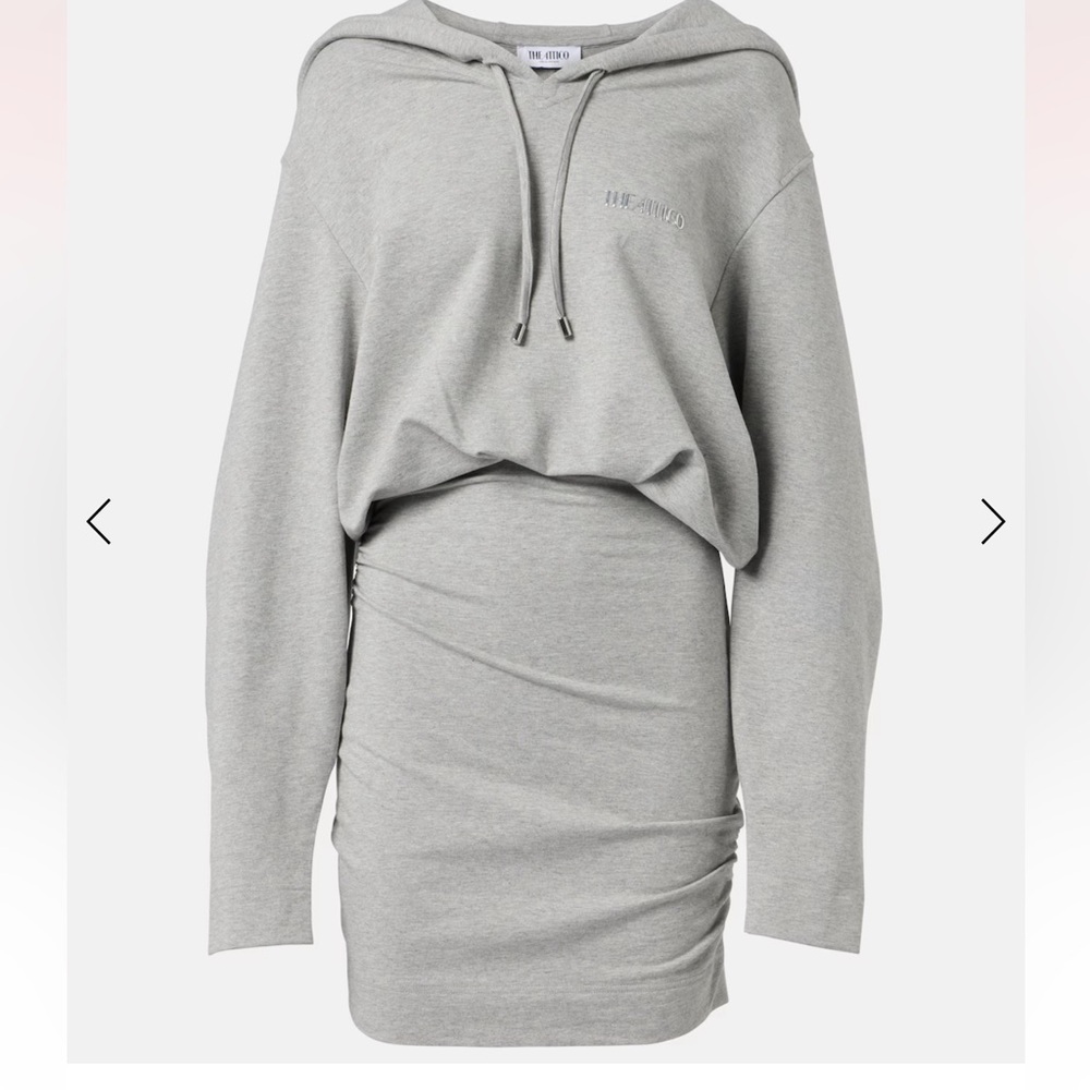 The Attico sexy gray Hoodie Dress, IT38 (size 2)